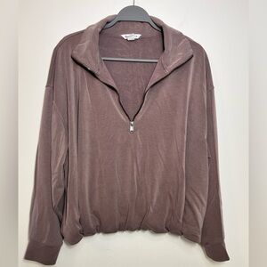 Athleta Half-Zip Pullover in Dusty Mauve